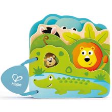 Product image of Hape Baby's Wild Animal Book ხის სათამაშო წიგნი