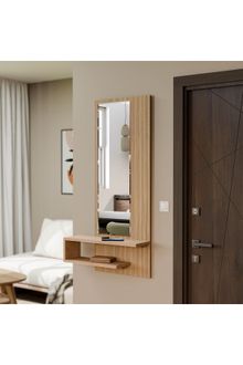 Product image of Vimolife LINE 6002 კედლის კონსოლი სარკით 45 x 15 x 120 სმ