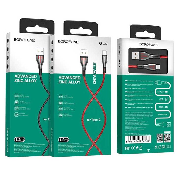 borofone-cable-bu23-highway-charging-data-cable-for-type-cblackgrey-photo-2