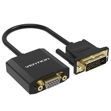 Product image of VENTION EBABG DVI to VGA Converter 1.5M Black Metal Type