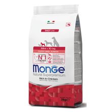Product image of MONGE Mini Puppy & Junior Rich in Chicken 3kg ლეკვის საკვები ქათმის