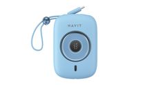 Product image of HAVIT PB5214 PD35W Type-C Cable (10.000 mAh) Powerbank ცისფერი
