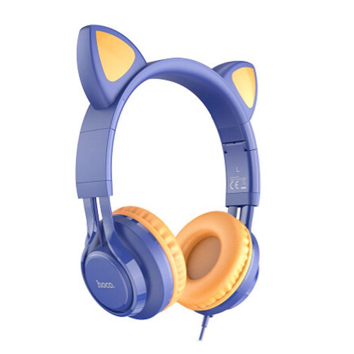 hoco-w36-cat-ear-headphones-with-mic-midnight-blue