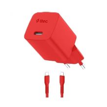 Product image of Ttec SmartCharger Gan 20W PD Travel Fast Charger+ USB-C -USB-C 60W Cable 120cm 2SCG20CNK ადაპტერი