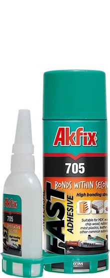 Product image of წებო აქტივატორით Akfix 705 400 მლ + 100 გ