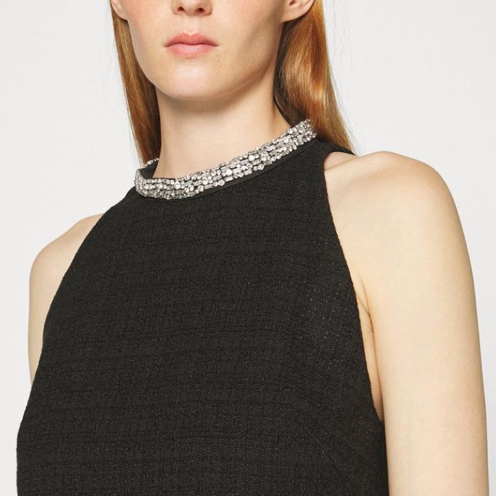 sandro-tweed-mini-dress-qalis-tvidis-mokle-kaba-tvlebiani-saqeloti-photo-4