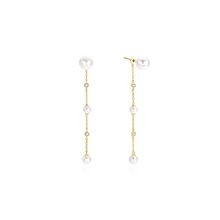Product image of Earring / E075-11G ოქროსფერი ქალის საყურე 925 სინჯის ვერცხლი