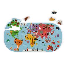Product image of Janod Bath Explorers Map აბაზანის ფაზლი