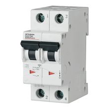 Product image of მოდულური ავტომატური ამომრთველი Mitsubishi Electric 2P C63 10kA 719745