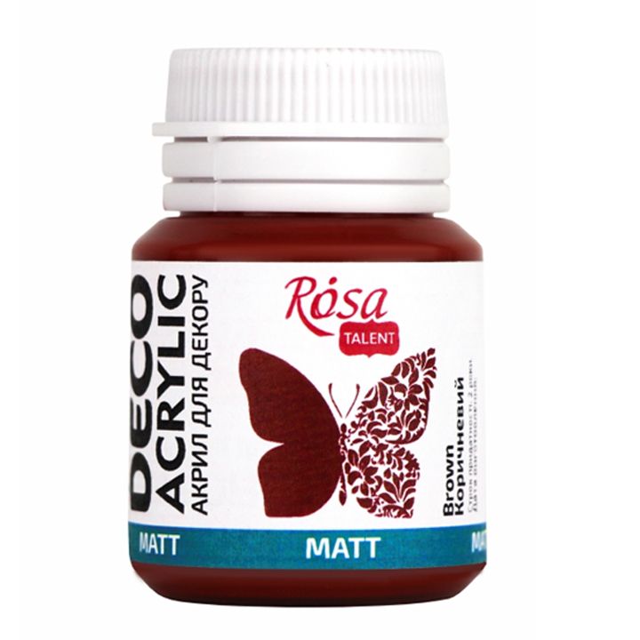 rosa-talent-brown-mat-20ml-akrilis-saghebavi-dekoratsiistvis