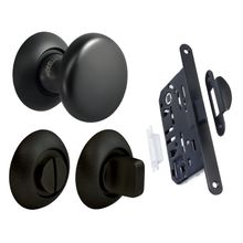 Product image of Morelli სახელურის კომპლექტი სანტექნიკური MHR-1-WC BL black