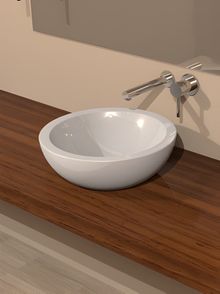Product image of ხელსაბანი დასადგამი Valadares ''Dark white'' D40 სმ