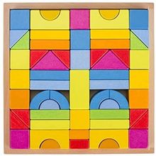 Product image of GOKI BUILDING BLOCKS RAINBOW 58624 ხის სამაგიდო თამაში