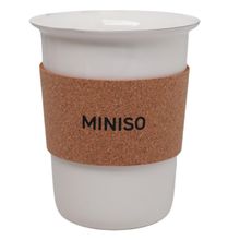 Product image of MINISO Wood Grain Portable Coffee Mug 450მლ ჭიქა