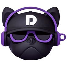 Product image of airpods 2 ყურსასმენის ქეისი შავი/იასამნისფერი