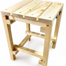 Product image of ფიჭვის ტაბურეტი – მრავალფუნქციური ხის სკამი (Rustic სტილი)