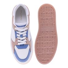 Product image of SNEAKER CALF& FAB. WHITE & L.BLUE სნიკერი 36