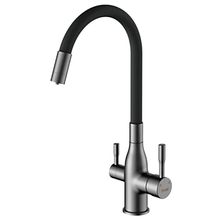 Product image of სამზარეულოს შემრევი სილიკონის ცხვირით, ფილტრით FRAP F4396-3 Satin Gold