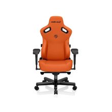 Product image of AndaSeat, Kaiser 3E L AD12YNDC-L-37-O-PV/C-O01, Blaze Orange, L Size, Carbon PVC & Steel, 4D Armrest, Integrated Lumbar Support, გეიმერული სავარძელი