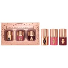 Product image of Charlotte Tilbury Unreal Blush+Glow Mini Trio მინი ჰაილაითერისა და ბლაშების ნაკრები