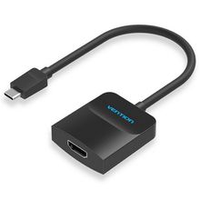 Product image of VENTION TDCBB Type-C to HDMI Adapter 0.15M Black ABS Type