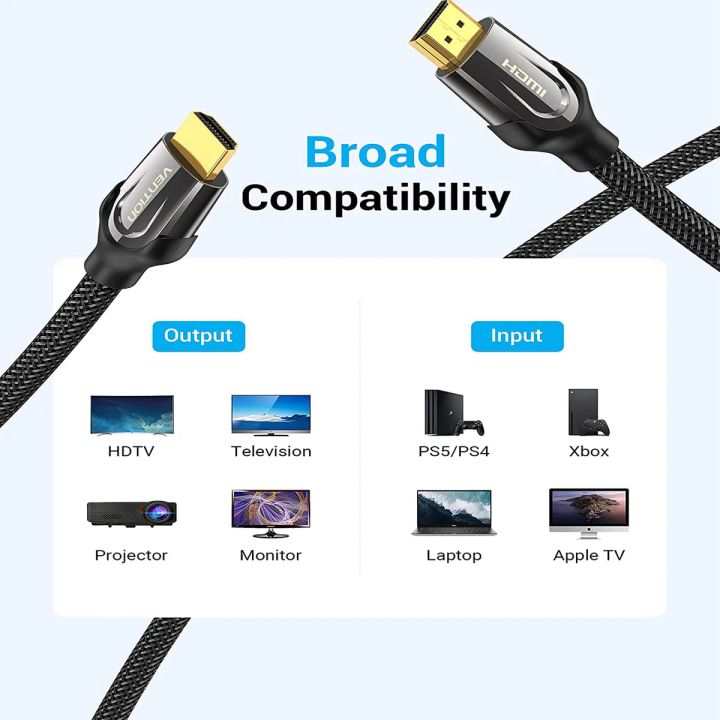 vention-vaa-b05-b1500-nylon-braided-hdmi-cable-15m-black-metal-type-hdmi-kabeli-photo-3