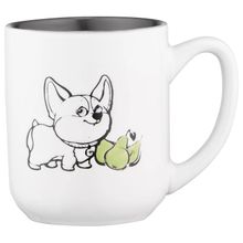 Product image of ARDESTO CORGI 380 მლ კერამიკული თეთრი-ნაცრისფერი white and gray ჭიქა