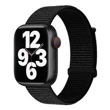 Product image of Mobile and Smartphones/ ZTE/ KALEBOL Nylon Watch Band for Apple Watch Series 10 Ultra 9 8 7 SE 6 5 4 3 2 1 46mm 49mm 45mm 44mm 42mm Wrist Strap - Deep Black