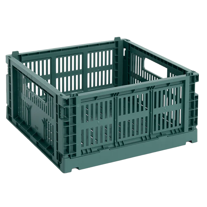 hay-colour-crate-medium-dark-green-organaizeri