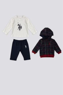 Product image of US POLO ASSN USB1568 V1 სამეულის კომპლექტი ქურთუკით, თავსაბურავით