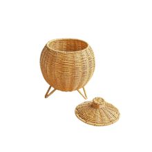 Product image of დაწნული კალათა თავსახურით (მაღალი)