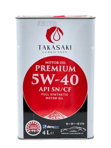 Product image of TAKASAKI 5W-40 ძრავის ზეთი 4 ლ