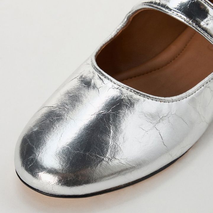 sandro-shiny-leather-ballet-flats-qalis-balerinebi-photo-4