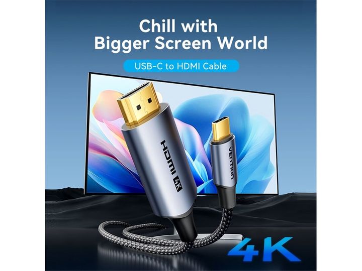 vention-crhhac-cotton-braided-usb-c-to-hdmi-a-4k-hd-cable-18m-hdmi-kabeli-photo-2