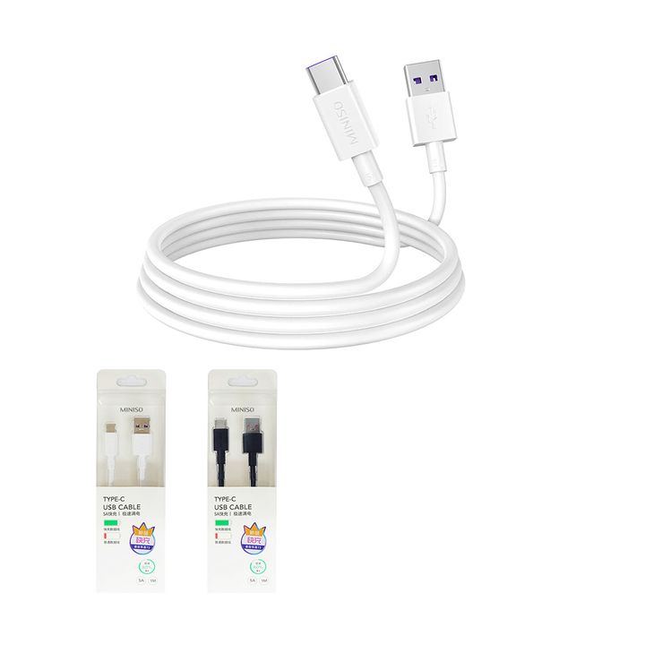 5a-quick-charge-type-c-data-cable-1m-white-mobiluri-telefonis-kabeli
