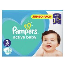Product image of Pampers 3ზ 6-10კგ 82ც