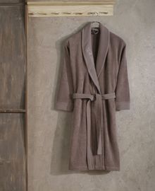 Product image of ხალათი - ELAIN EMBROIDERED BATHROBE MOCHA S/M