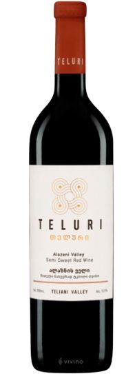 Product image of თელური ალაზნის ველი საფერავი წითელი ნახევრადტკბილი ღვინო 750მლ