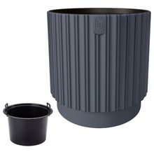 Product image of FORM PLASTIC MIKA CYLI 30 ანტრაციტი 17.24 ლ ყვავილის ქოთანი
