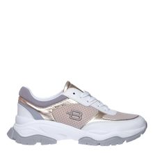 Product image of SNEAKER CALF&MESH WHITE & GOLD სნიკერი 36