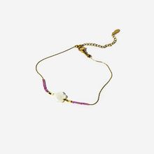 Product image of ყვავილის ფორმის ტიტანის მოოქროვილი ფეხის სამაჯური