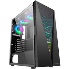 Product image of ქეისი 2E GAMING COMPUTER CASE GALAXY (G2055) MIDT, 2xUSB2.0,1xUSB3.0, 3x120MM ARGB+STRIP,TG (SIDE PANEL),WITHOUT PSU, BLACK (2E-G2055)