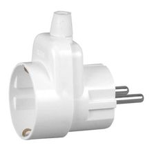 Product image of ჩანგალი Timex დამიწებით როზეტით თეთრი Uni-Schuko