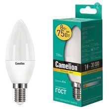 Product image of CAMELION LED8-C35/830/E14 LED ნათურა  
