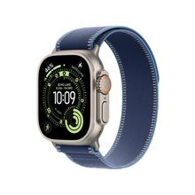 Product image of Apple Watch Ultra 3 49mm Natural Titanium Case With Bright Blue Trail Loop MEWU4 M/L სმარტ საათი