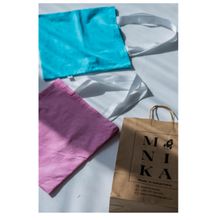 Product image of Manika ცისფერი ნაჭრის ჩანთა