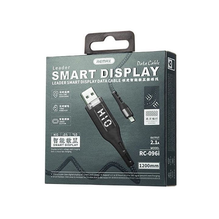 remax-leader-smart-display-21a-data-cable-rc-096i-black-photo-2