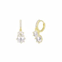 Product image of ოქროსფერი საყურე თვლებით