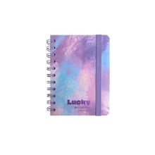 Product image of Pastel Series A5 Wire-bound Book with Band Purple 100გვ ბლოკნოტი