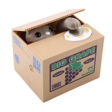 Product image of Kitty Stealing Coin Bank ინტერაქტიული საბავშვო ყულაბა "კატა ყუთში"